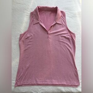Travis Matthew Featherweight Active Polo Tank - pink